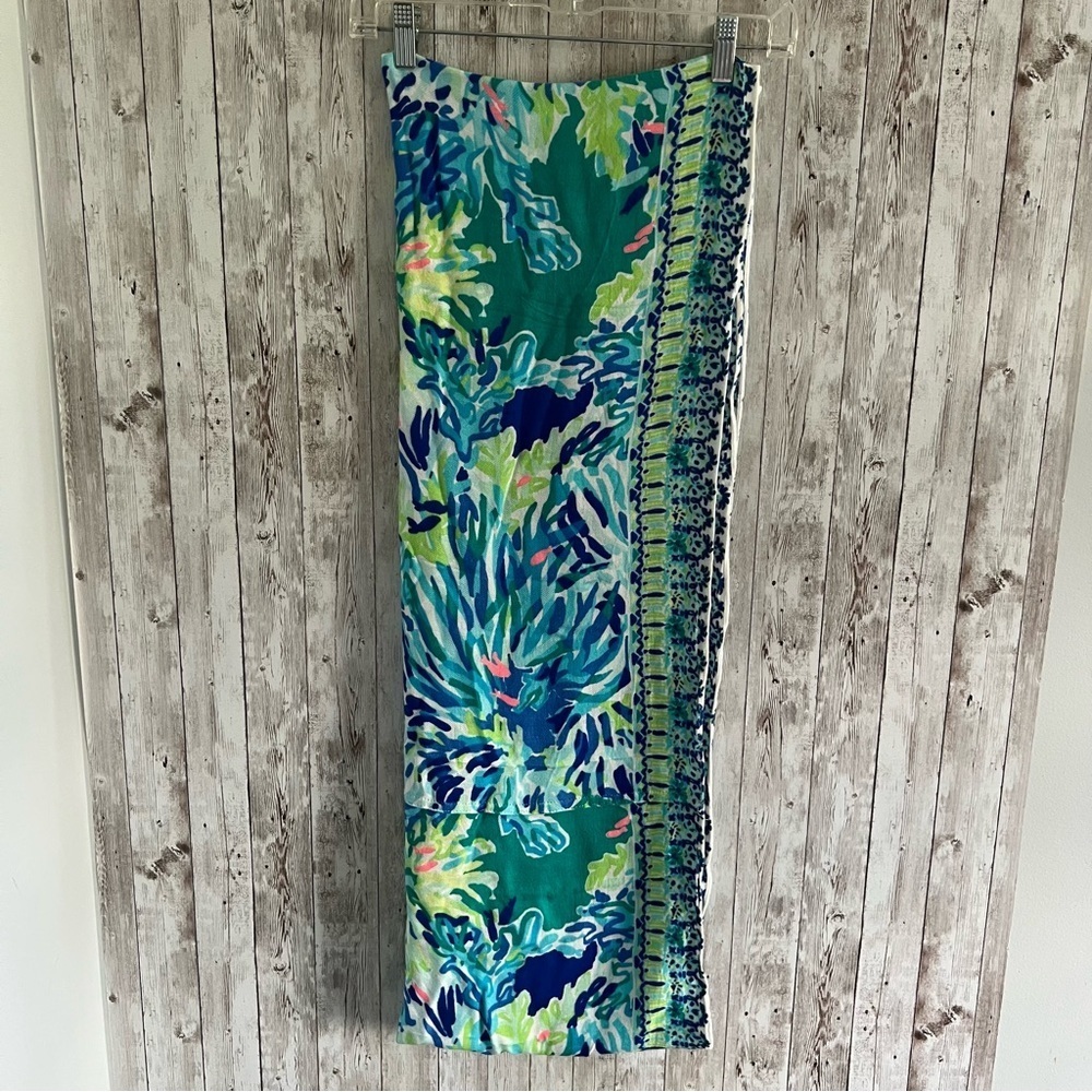 Lilly Pulitzer Scarf Wrap Shawl- Green and Blue